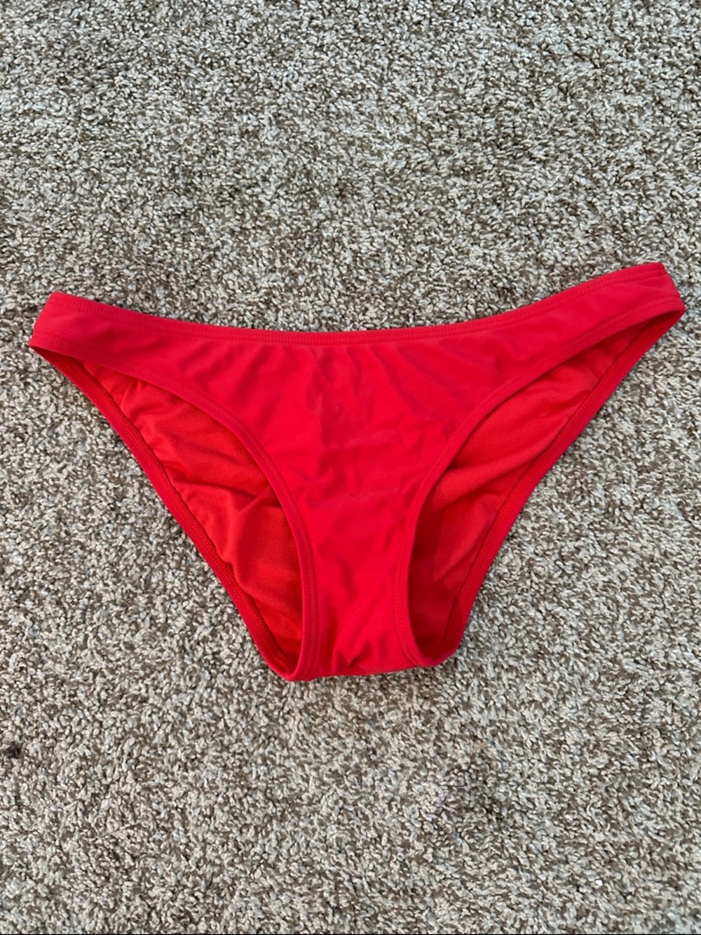 Express Bright Red Bikini Bottom - Classic Low-Rise